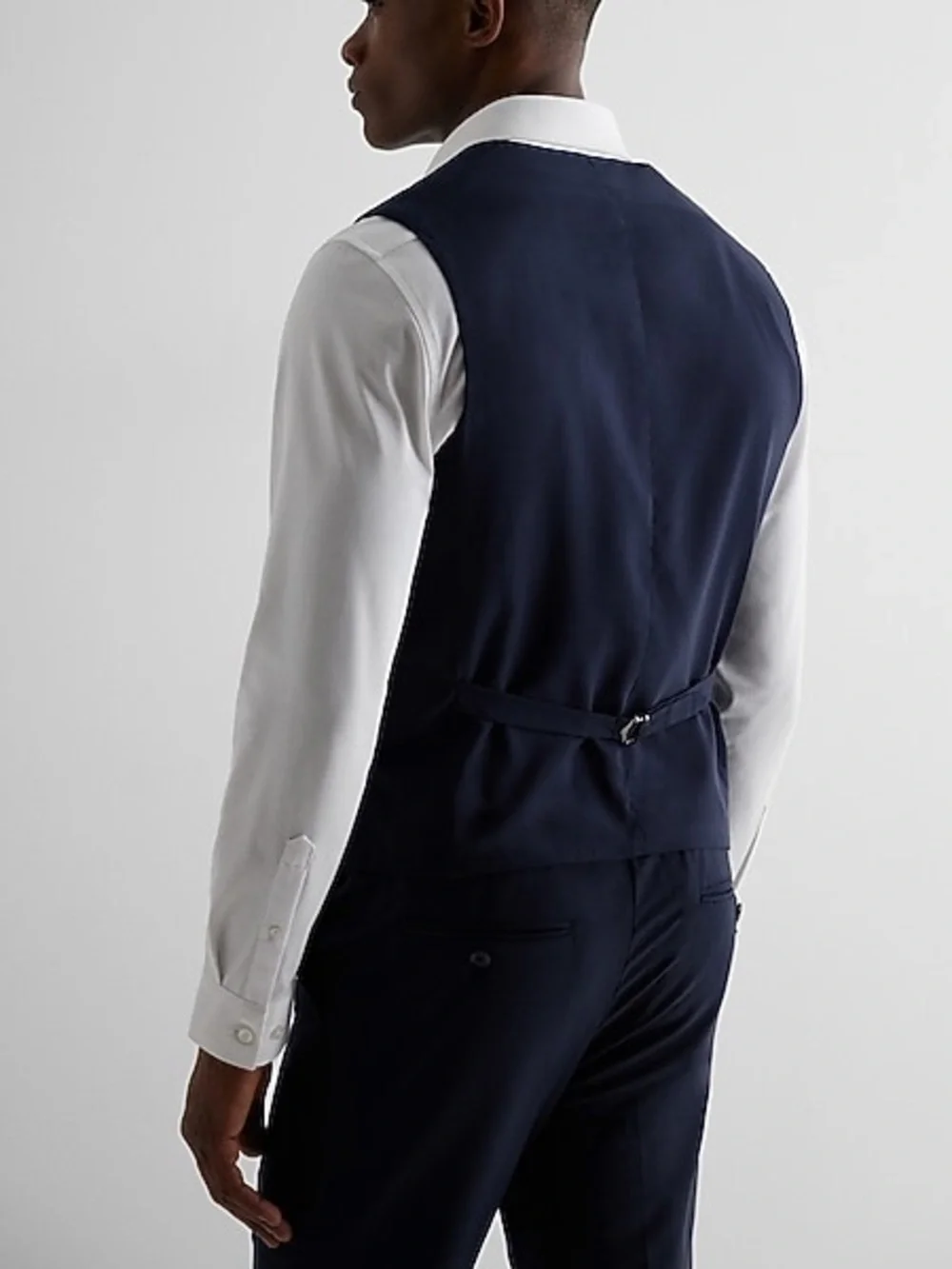 Express Men's Navy Blue Suit Vest size Xs